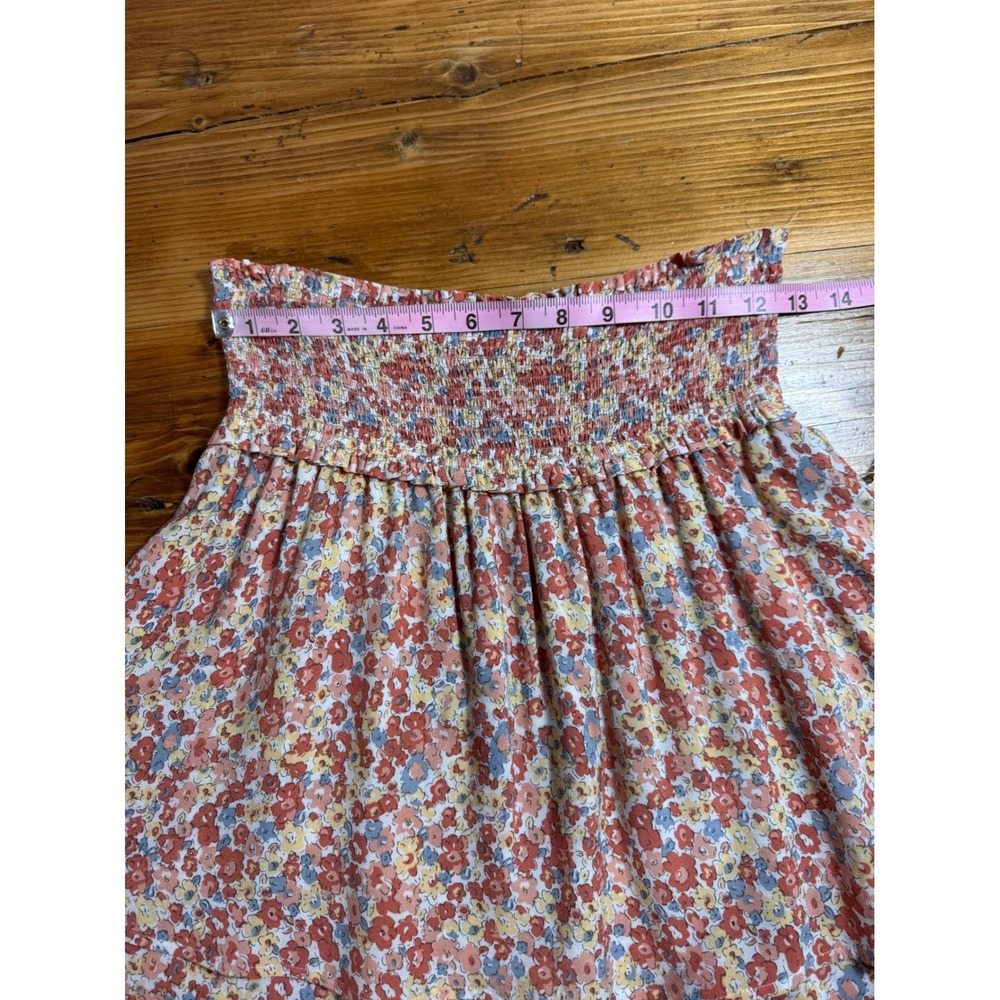 Rails Addison Skirt Womens Small Multi Wildflower Smocked Floral Tiered Mini - Picture 13 of 15